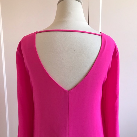 ASTR Bright Pink Lace Shift Dress Small New - Picture 5 of 12